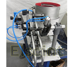 Elscint Vibratory Bowl Feeders for feeding steel bush in two rows with escapement